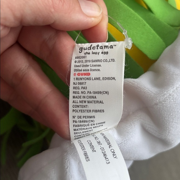 Gudetama | 2013 Gund The Lazy Egg Hula Skirt 9.5" Plush Hawaiian - Picture 8 of 12